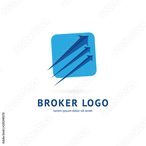 Logo design broker vector template.