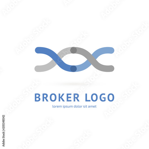 Logo design broker vector template.