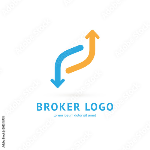 Logo design broker vector template.