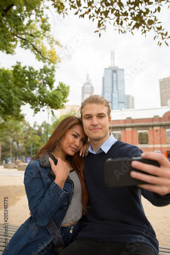 Couple Taking Selfie Melbourne © Craig