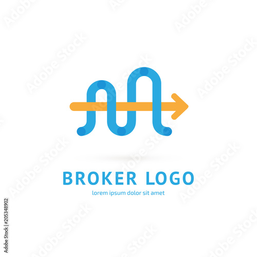 Logo design broker vector template.