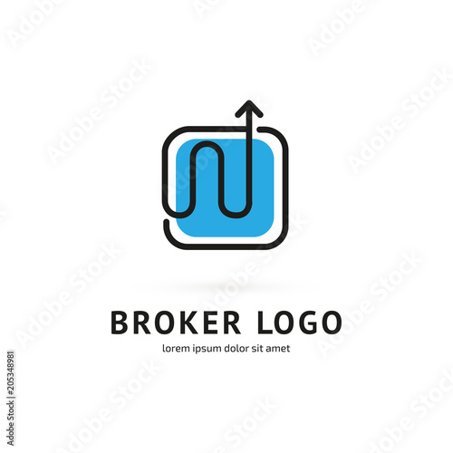 Logo design broker vector template.