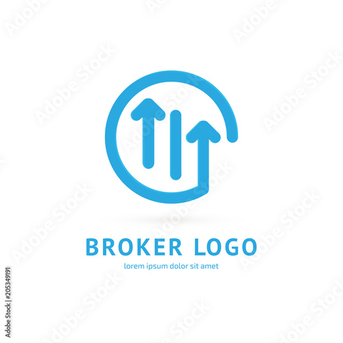 Logo design broker vector template.
