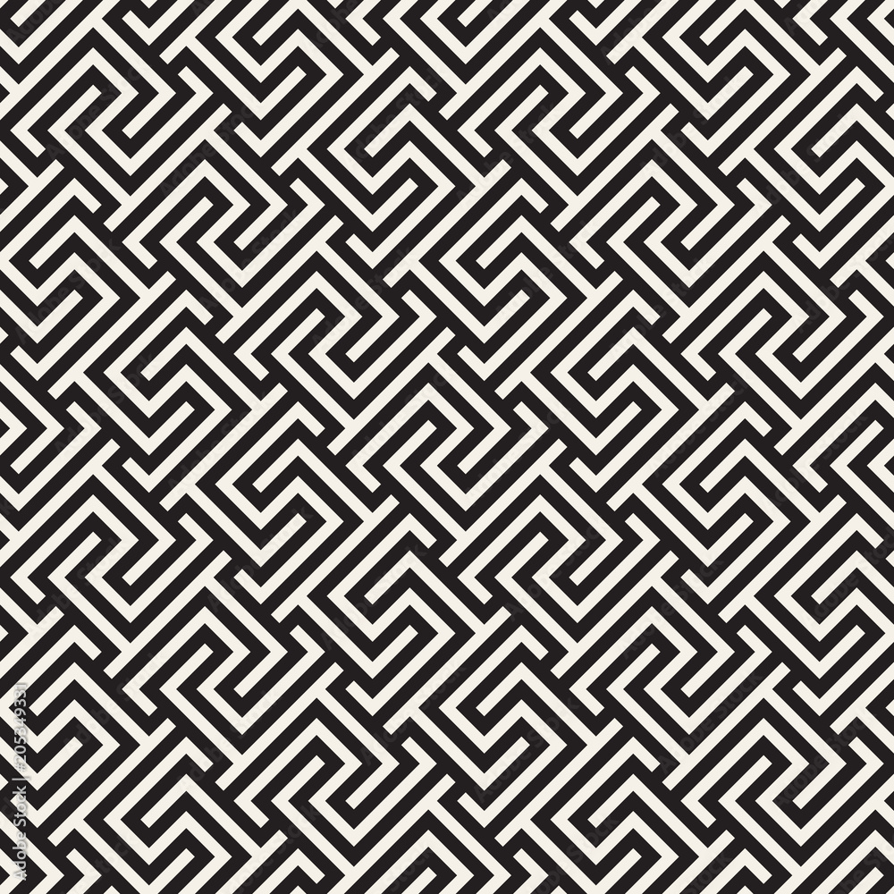 Vector seamless geometric pattern. Simple abstract lines lattice. Repeating elements stylish background Vector seamless geometric pattern. Simple abstract lines lattice. Repeating elements stylish background