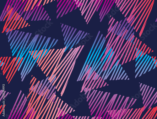 Abstract tropical color geo...