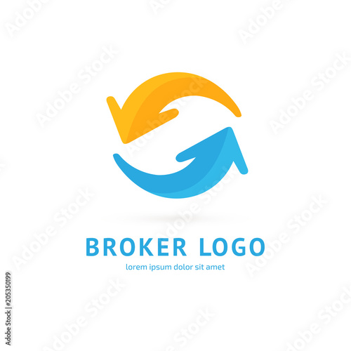 Logo design broker vector template.