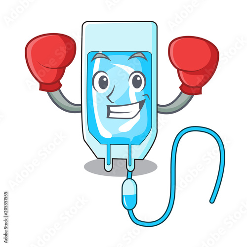Boxing infussion bottle character cartoon
