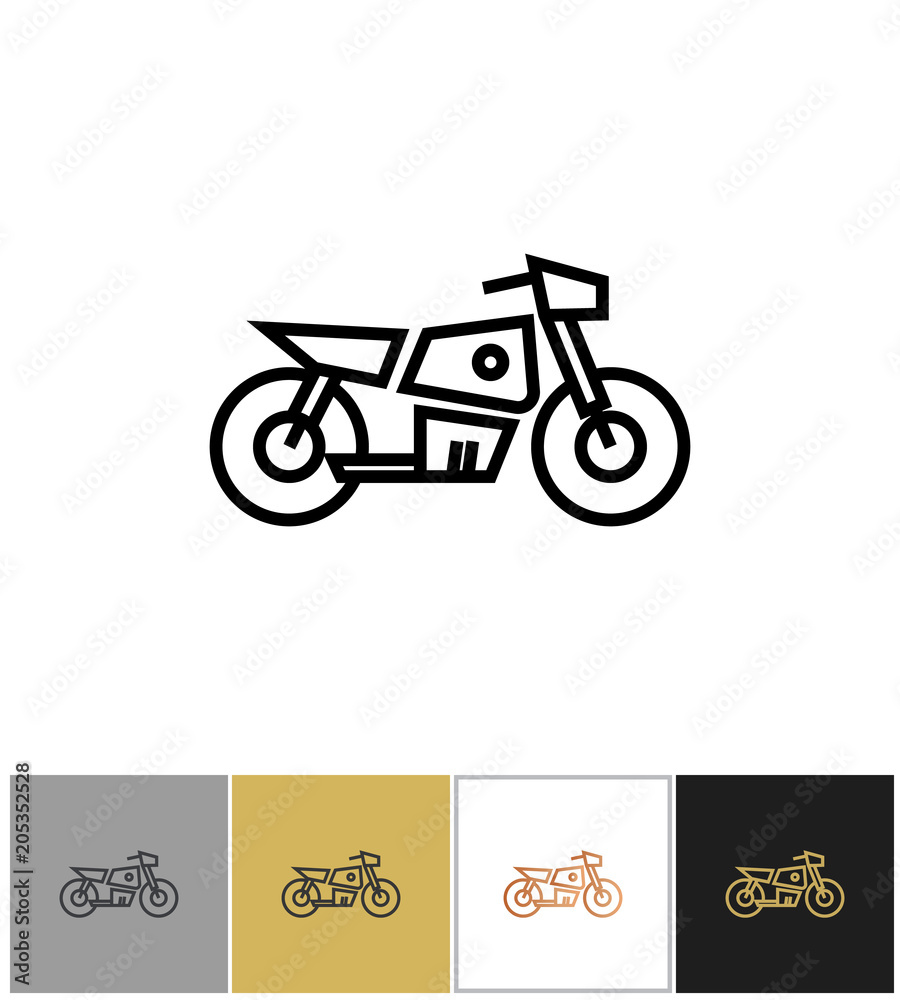 Motorcycle icon, electric bike sign or motorbike symbol Motorcycle icon, electric bike sign or motorbike symbol