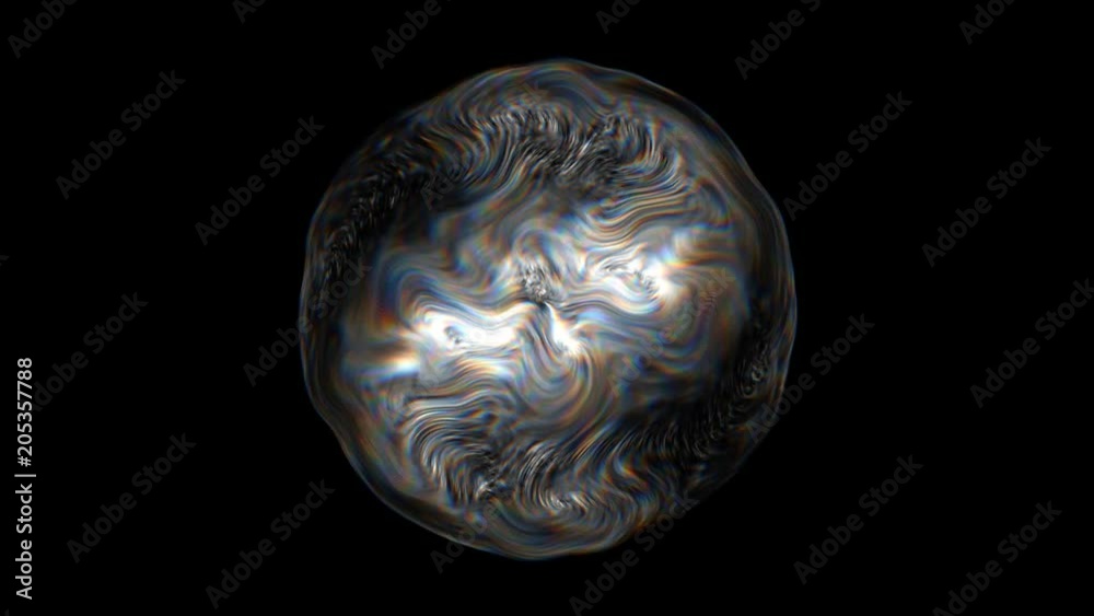 Alien Sphere in a dark background
