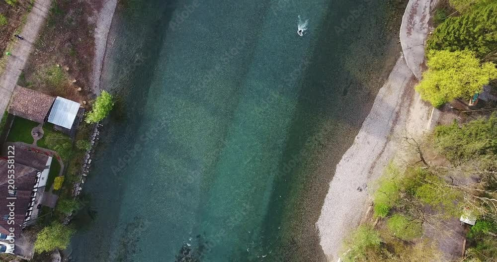 Wakeboard and bungeesurfing on the Aare river Wakeboard and bungeesurfing on the Aare river