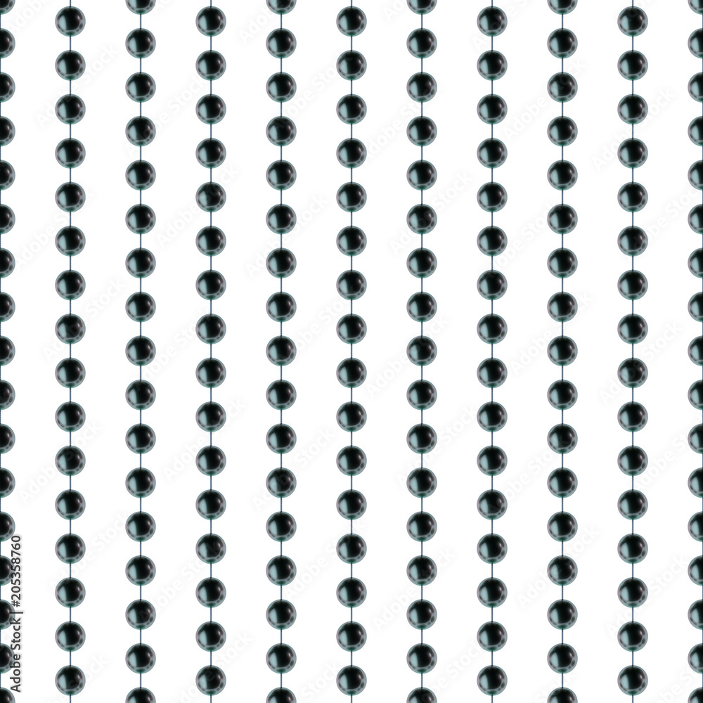 Seamless pattern in the form of beads made of black pearls. Elegant background. Illustration. Seamless pattern in the form of beads made of black pearls. Elegant background. Illustration.