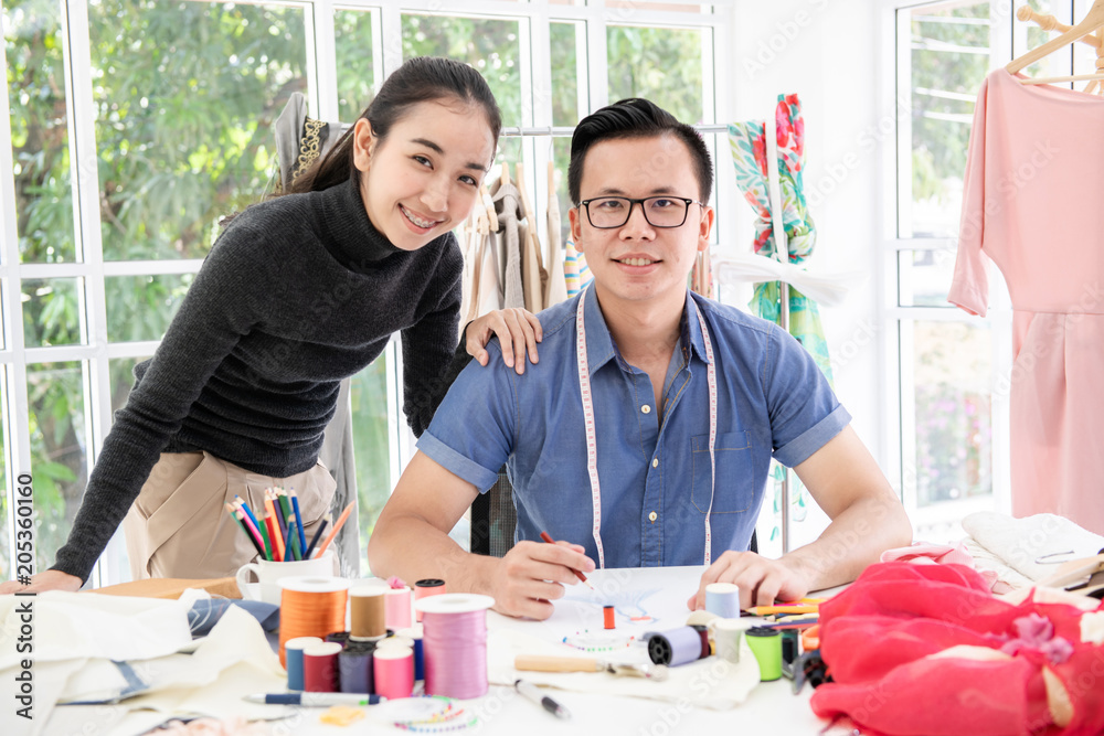 Young fashion designer portrait. Young fashion designer portrait.