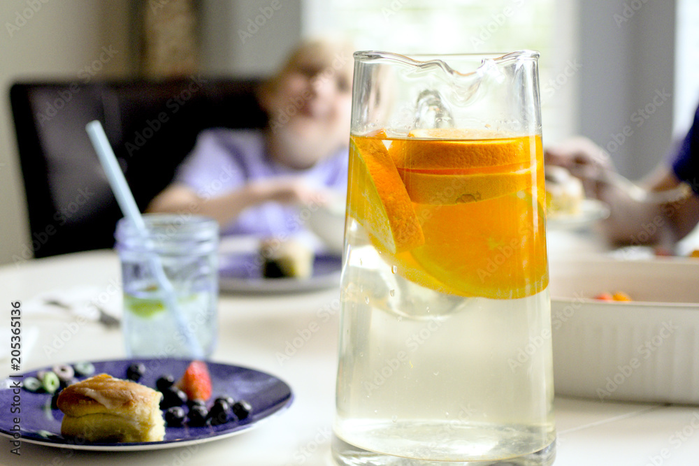 Morning Water at the Breakfast Table