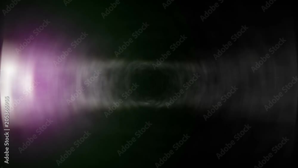 Pink rotating object in a dark background Pink rotating object in a dark background