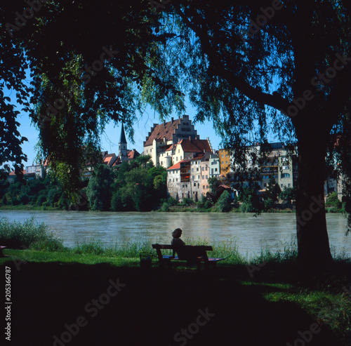 Bayern - 
Eine Reise nach Wasserburg am Inn, Bayern, Deutschland 1980er Jahre. A trip to Wasserburg am Inn, Bavaria, Germany 1980s.
 photo