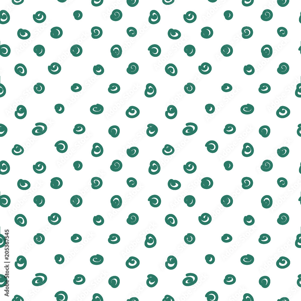 turquoise knots on white background, abstract seamless pattern