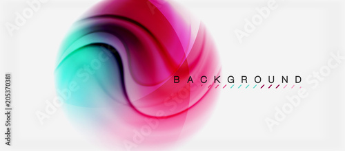 Swirl fluid flowing colors motion effect, holographic abstract background