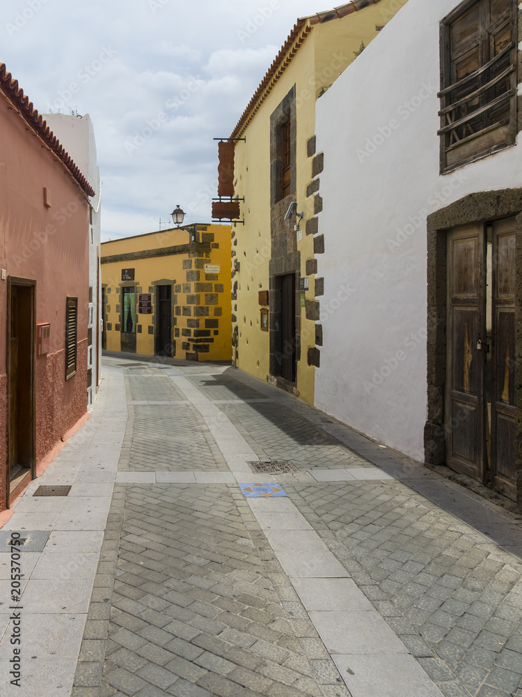 Gasse in der Altstadt von Agüimes, Gran Canaria, Kanarische Inseln, Spanien