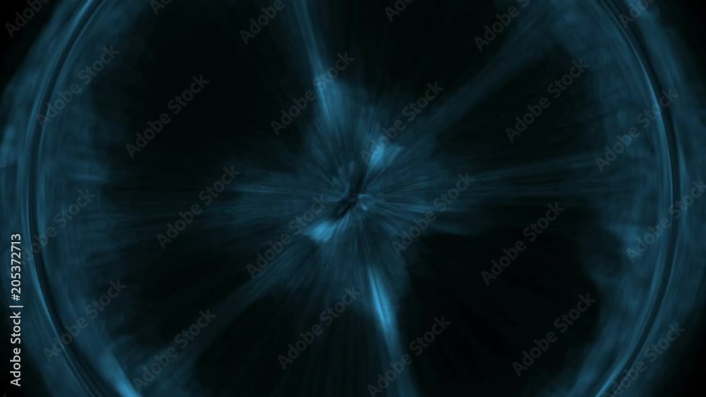 Blue fancy abstract in a dark background