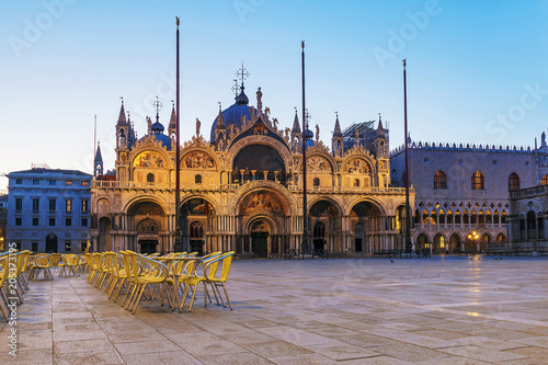 St. Mark's Basilica in Venice. Piazza San Marco photo