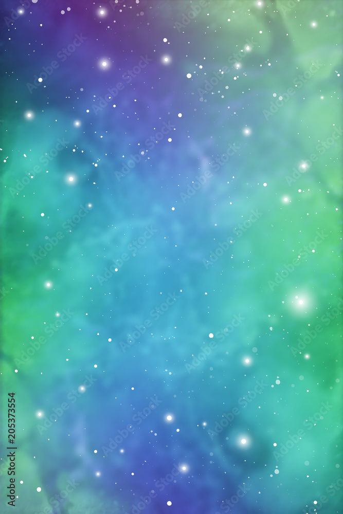 Obraz premium Elegant universe scientific outer space wallpaper. Cosmic light colorful nebula vector background for astronomy or astrology related art.