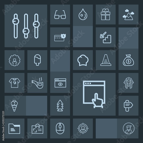 Modern, simple, dark vector icon set with upstairs, up, website, concept, direction, down, male, internet, mouse, downstairs, customer, folder, tobacco, browser, nature, culture, pharaoh, office icons