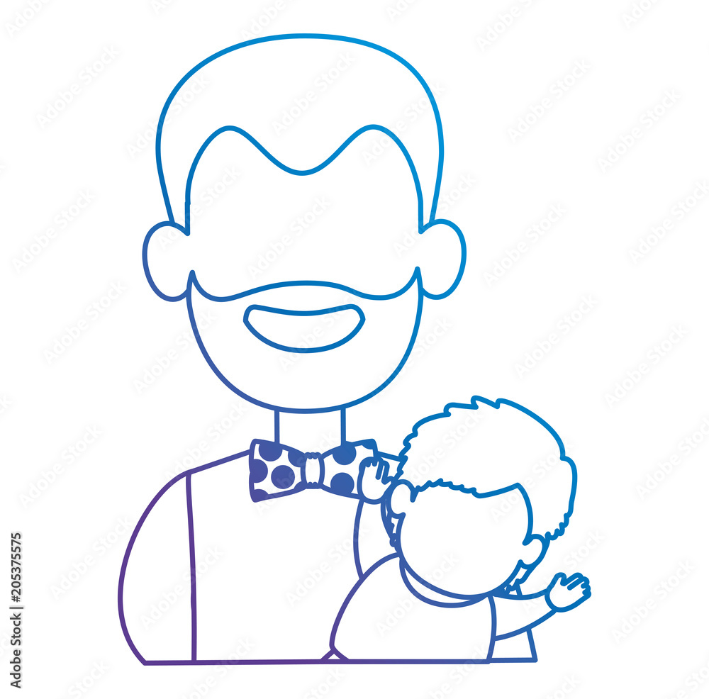 cute father lifting baby avatars characters vector illustration design cute father lifting baby avatars characters vector illustration design