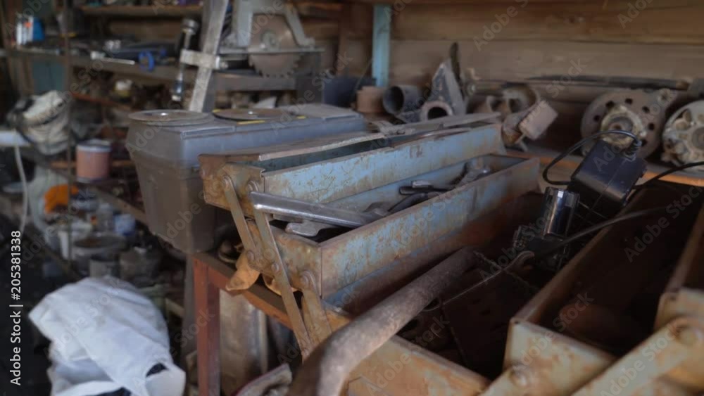 miscellaneous stuff stored in home workshop miscellaneous stuff stored in home workshop