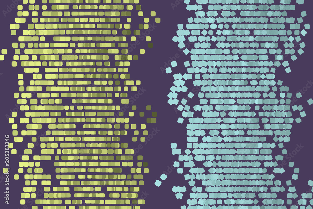 Fototapeta premium Abstract conceptual mixed pattern. Texture, details, digital & geometric.