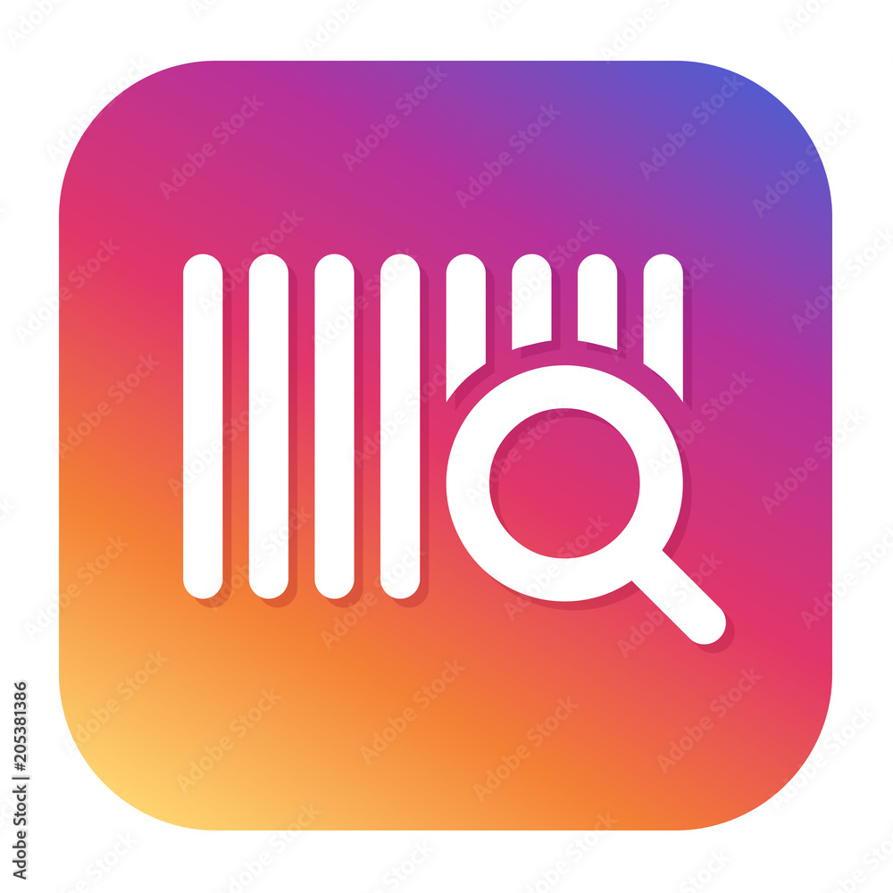 Scan Code icon with hipster button. eCommerce button. Shopping symbol. Scan Code icon with hipster button. eCommerce button. Shopping symbol.