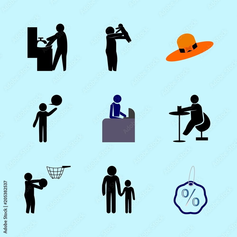 human icons set human icons set