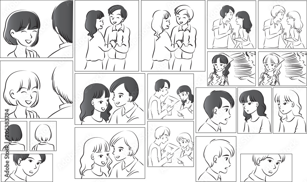 love story comic set