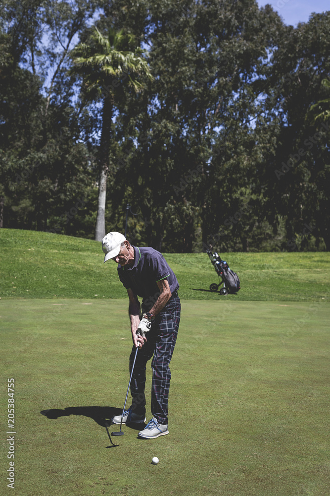 Senior golf player Senior golf player
