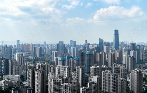 Beautiful view of chongqing city skyline