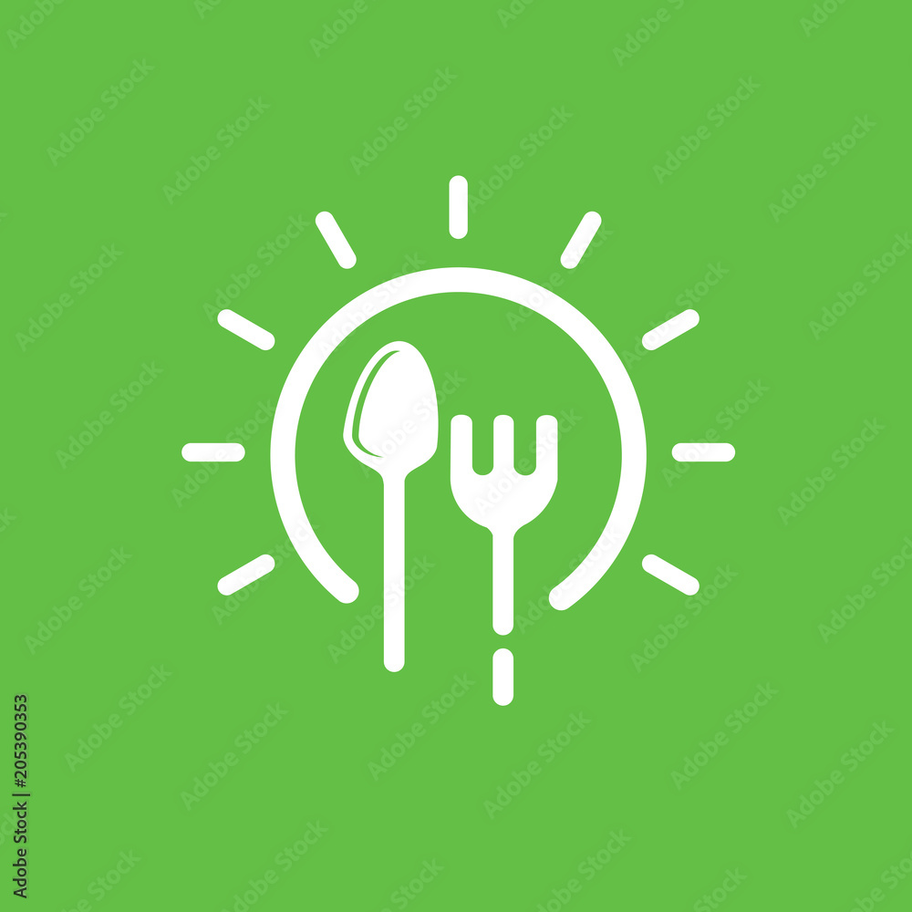 Business food and drink concept. Vector cutlery illustration Business food and drink concept. Vector cutlery illustration