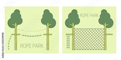 Rope park track