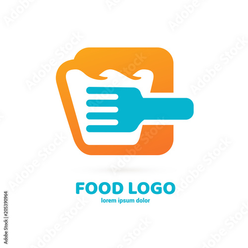 Business food and drink concept. Vector cutlery illustration