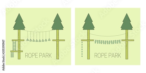 Rope park track