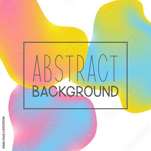 Abstract background with color liquid elements