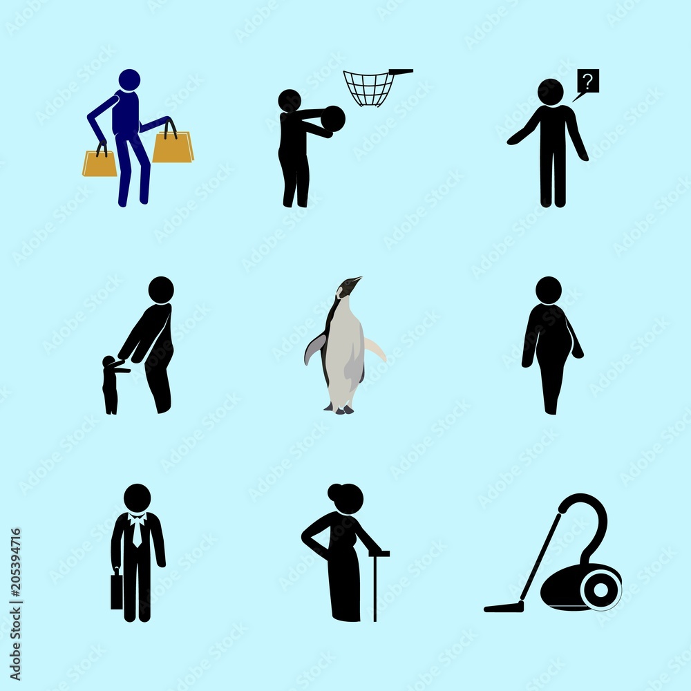 human icons set human icons set