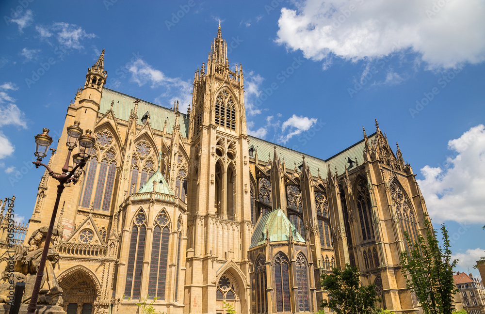  Kathedrale Saint-Etienne in Metz an der Mosel Frankreich