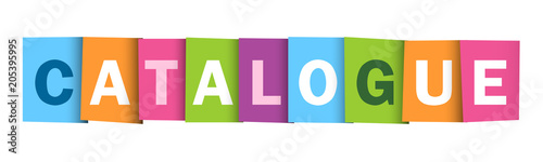 CATALOGUE Colourful Vector Letters Icon