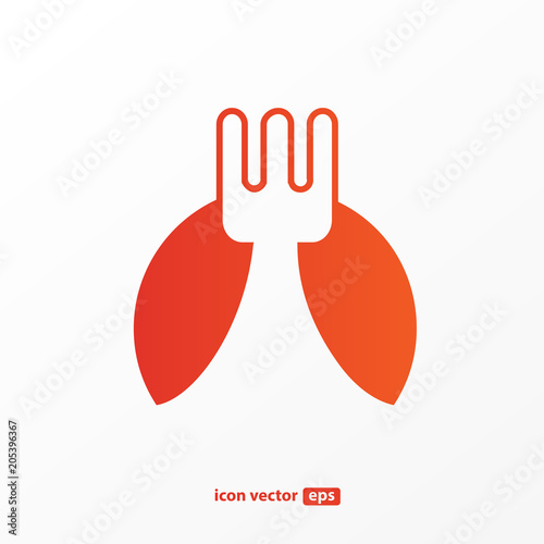 Business food and drink concept. Vector cutlery illustration