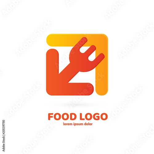 Business food and drink concept. Vector cutlery illustration
