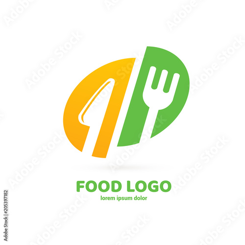 Business food and drink concept. Vector cutlery illustration