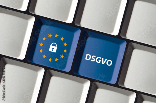 DSGVO Datenschutz Grundverordnung Tastatatur EU Sterne