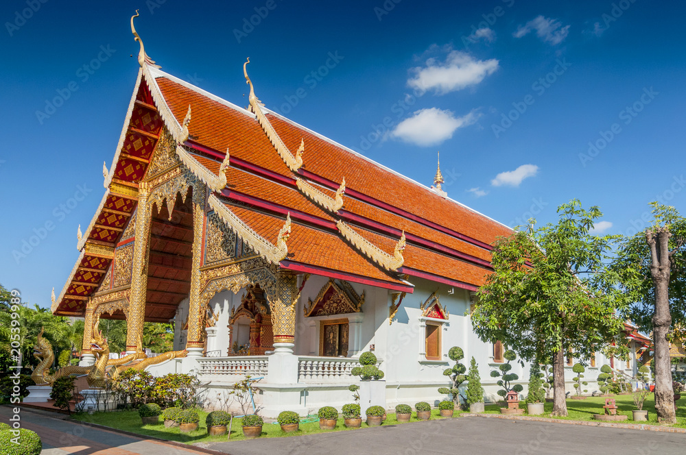 Wihaan Luang Building in Wat Phra Singh complex, Chiang Mai, Thailand. Wihaan Luang Building in Wat Phra Singh complex, Chiang Mai, Thailand.