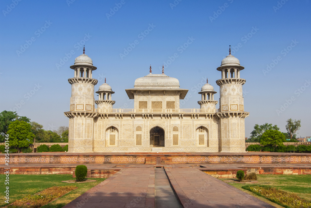 Itmad Ud Daulah's Tomb, also known as Baby Taj Mahal in Agra, India.