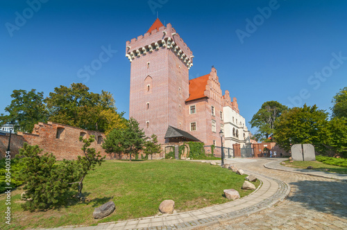 Historical city center and reconstruction of the Castle King Przemyslaw in Poznan, Poland.