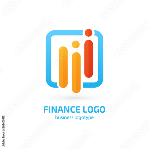 Illustration of business logotype bidding and auction.